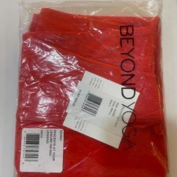 Beyond Yoga NWT Spacedye At Your Leisure High Waisted Legging Large Red $99 - Picture 2 of 2